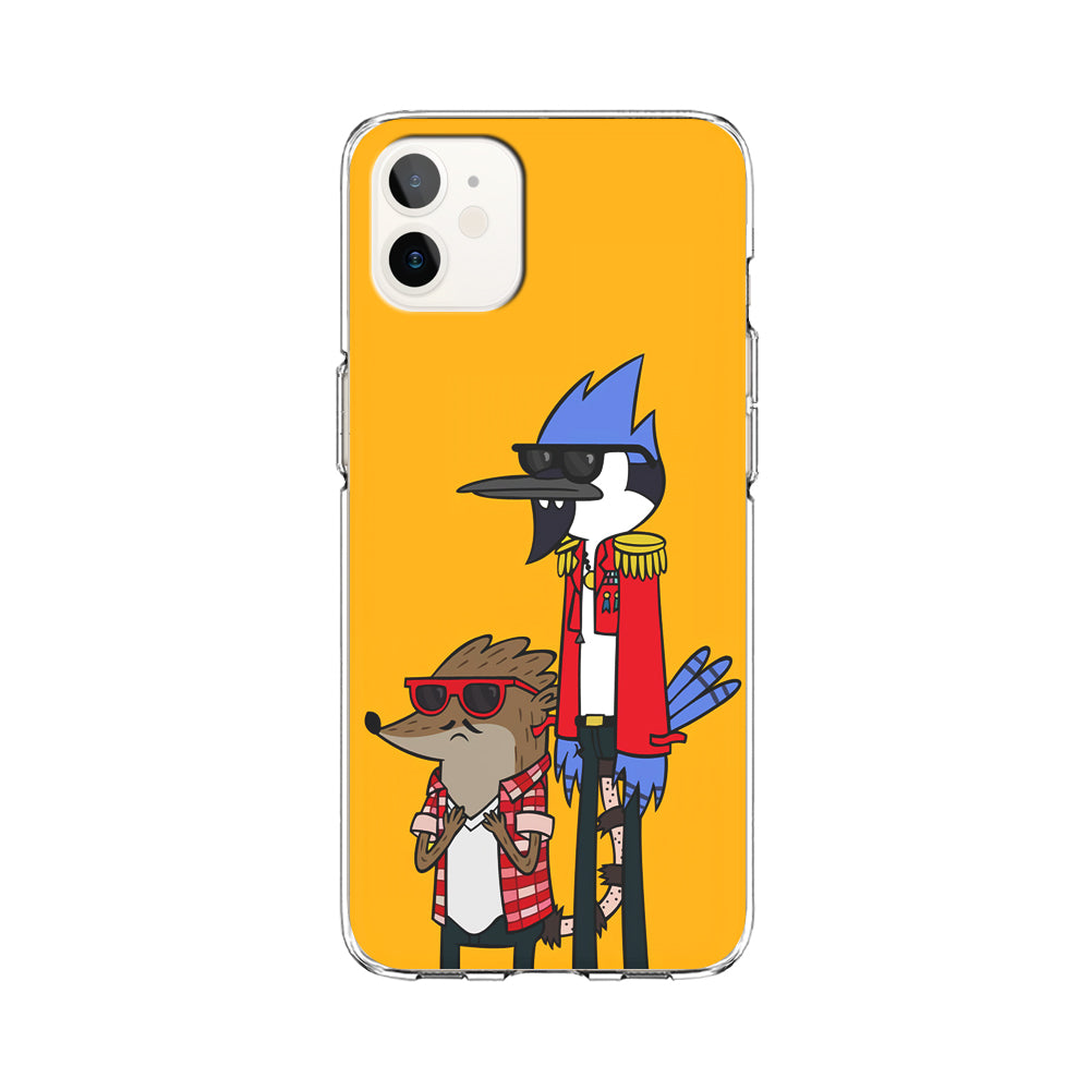 Regular Show Rigby and Mordecai iPhone 12 Case-Phone Case-Clear Soft Case-Altracase
