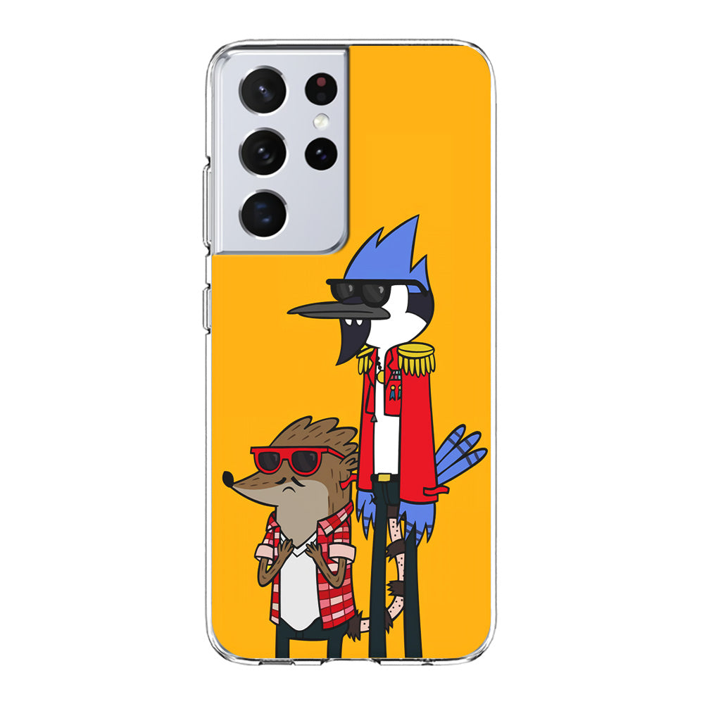 Regular Show Rigby and Mordecai Samsung Galaxy S23 Ultra Case-Phone Case-Clear Soft Case-Altracase