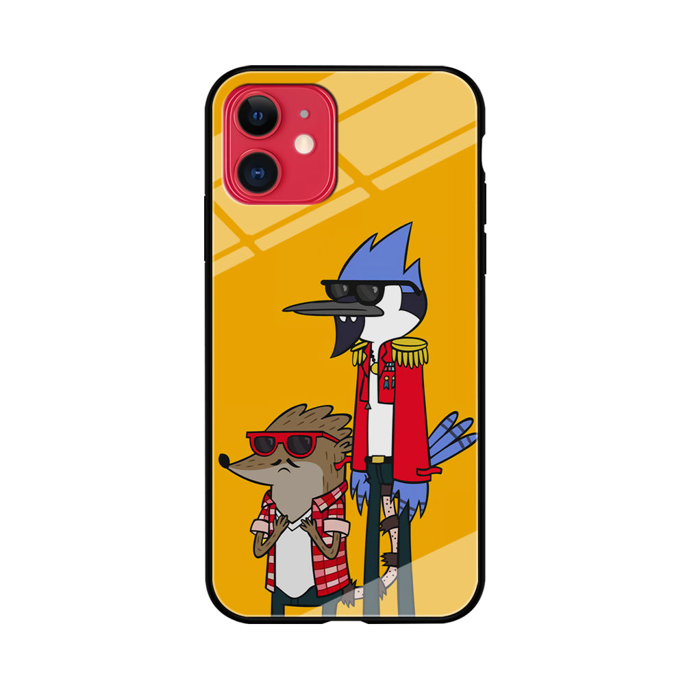 Regular Show Rigby and Mordecai iPhone 11 Case-Phone Case-Tempered Glass Case-Altracase