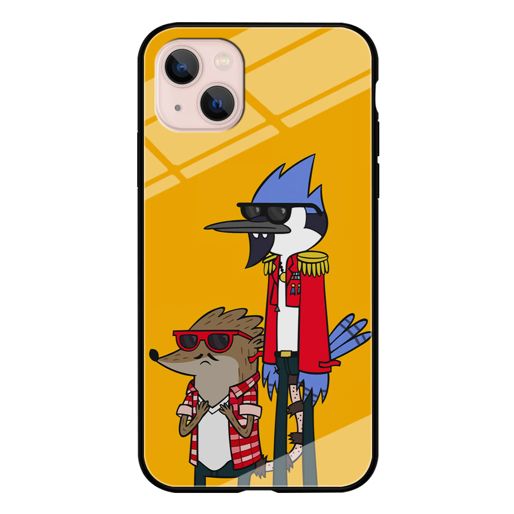 Regular Show Rigby and Mordecai iPhone 15 Case-Phone Case-Tempered Glass Case-Altracase
