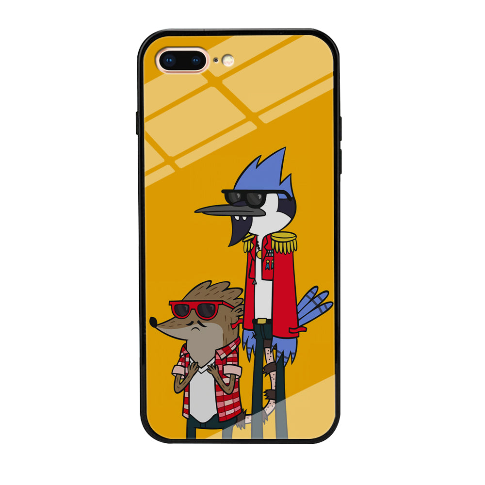 Regular Show Rigby and Mordecai iPhone 8 Plus Case-Phone Case-Tempered Glass Case-Altracase