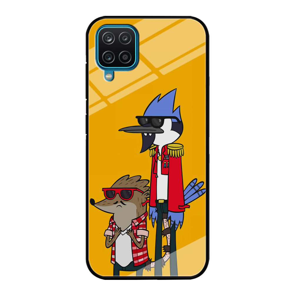 Regular Show Rigby and Mordecai Samsung Galaxy A12 Case-Phone Case-Tempered Glass Case-Altracase