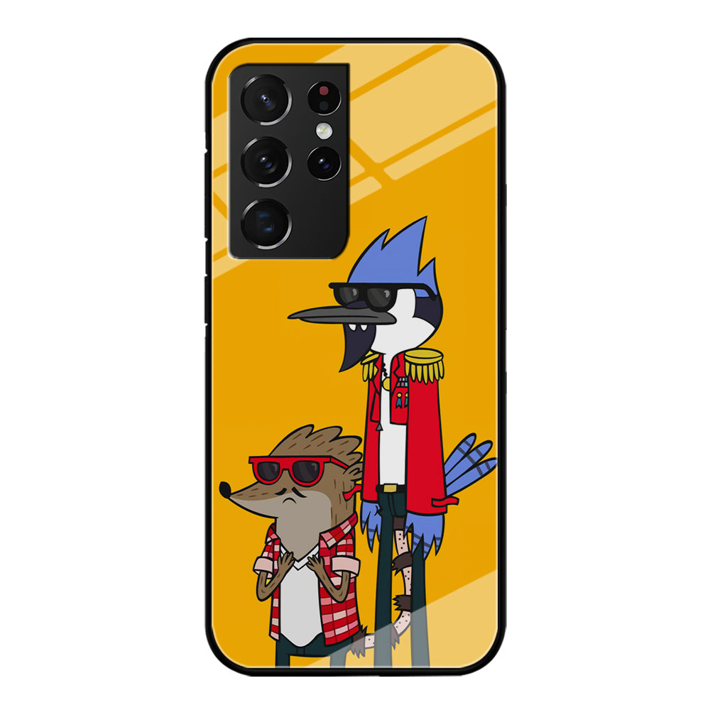 Regular Show Rigby and Mordecai Samsung Galaxy S23 Ultra Case-Phone Case-Tempered Glass Case-Altracase