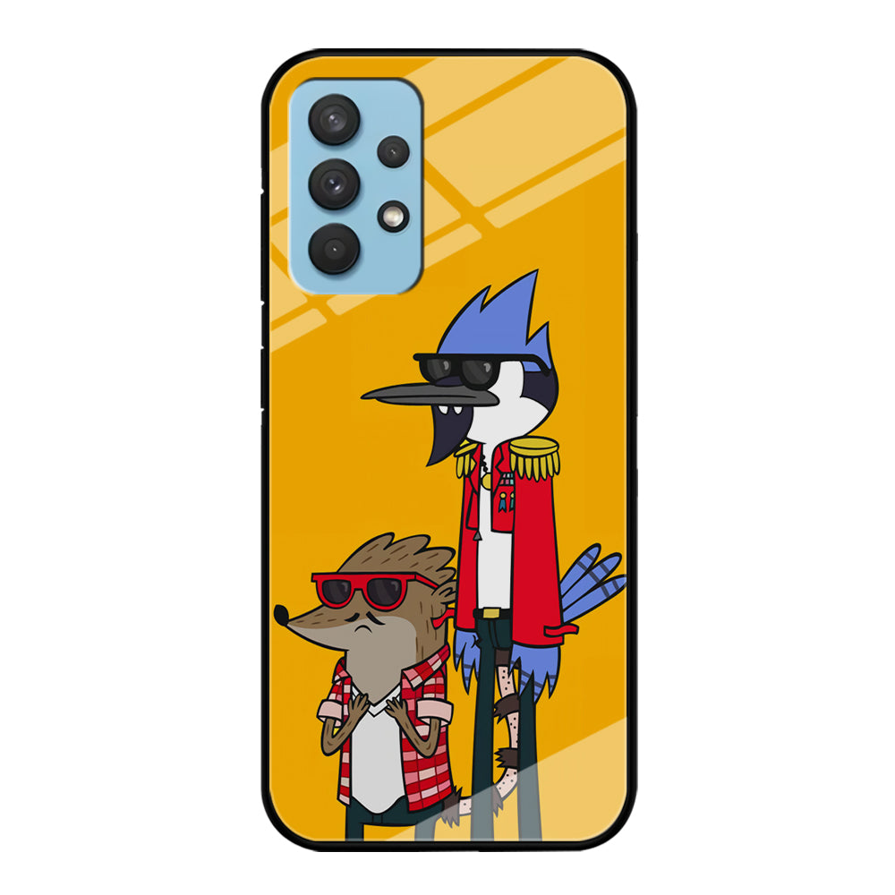 Regular Show Rigby and Mordecai Samsung Galaxy A32 Case-Phone Case-Tempered Glass Case-Altracase