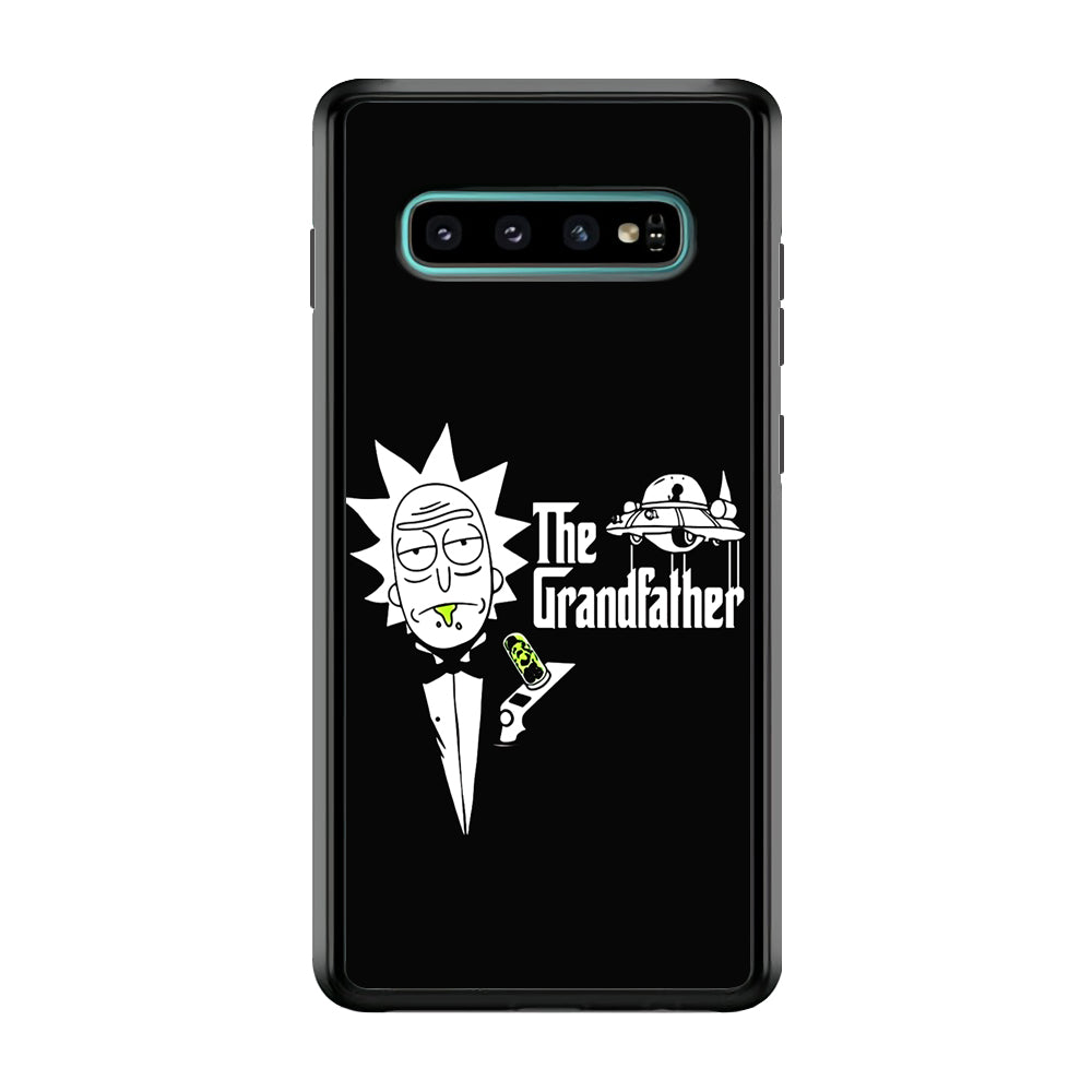 Rick The Grand Father Samsung Galaxy S10 Case-Phone Case-Rubber Black (2D Case)-Altracase