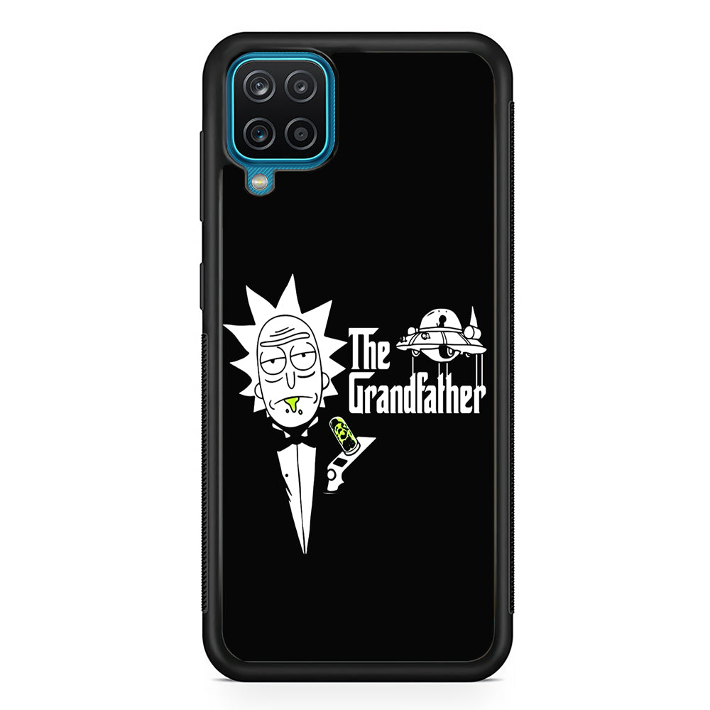 Rick The Grand Father Samsung Galaxy A12 Case-Phone Case-Rubber Black (2D Case)-Altracase