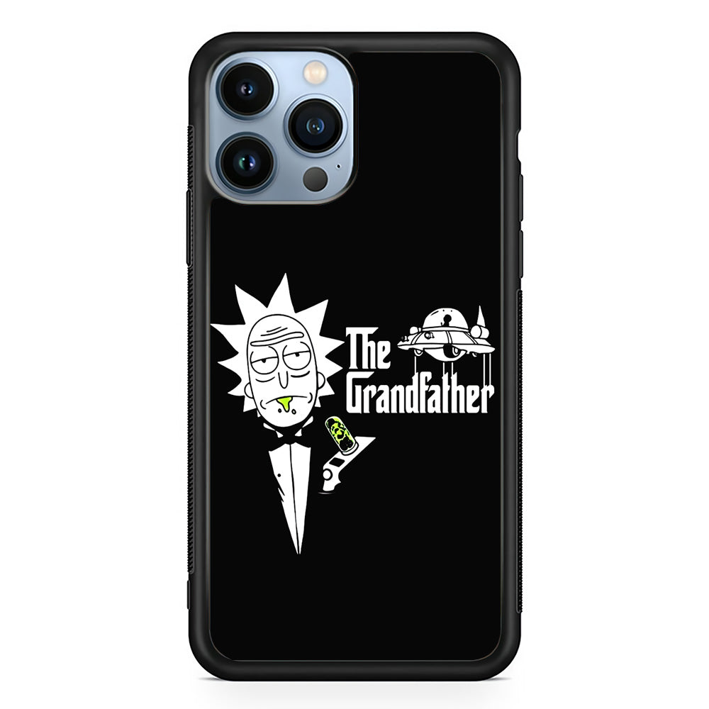 Rick The Grand Father iPhone 15 Pro Case-Phone Case-Rubber Black (2D Case)-Altracase