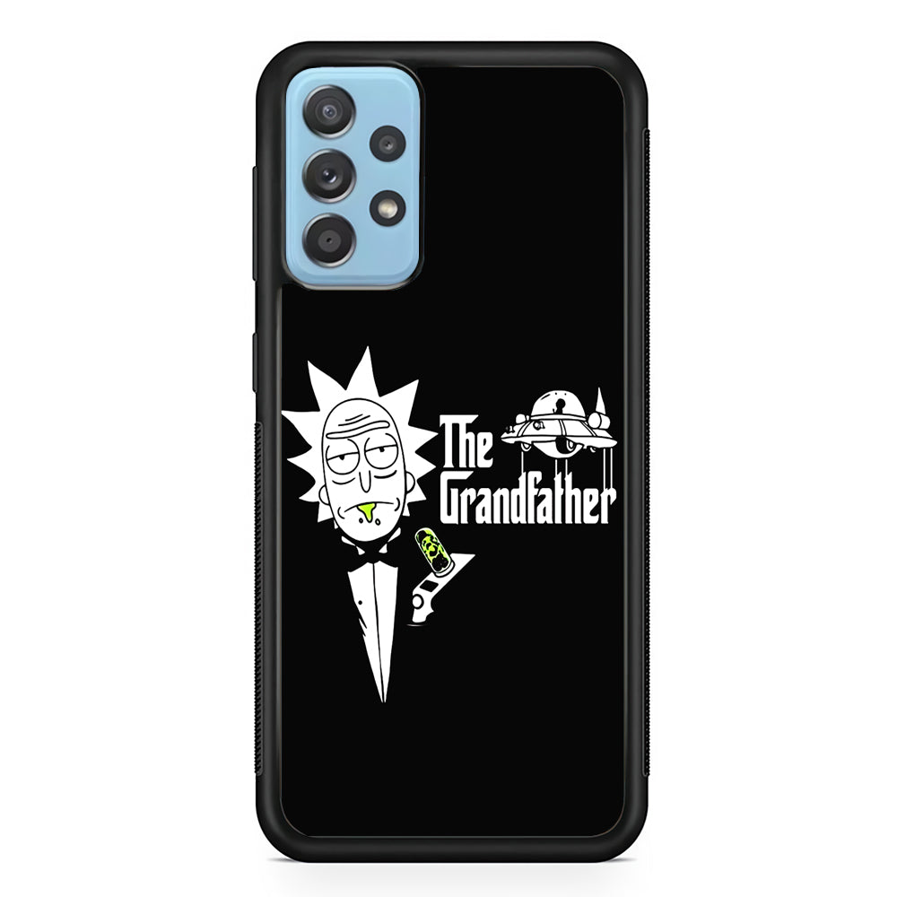 Rick The Grand Father Samsung Galaxy A52 Case-Phone Case-Rubber Black (2D Case)-Altracase