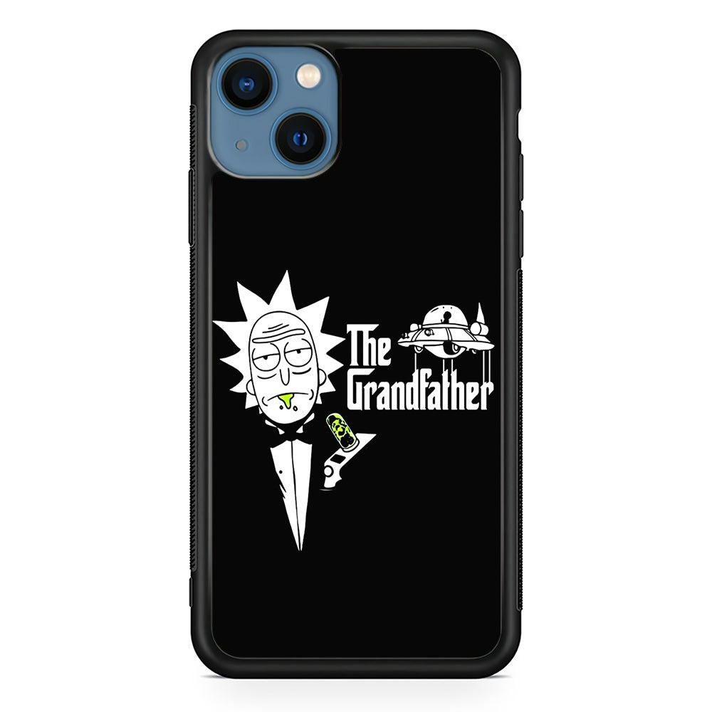 Rick The Grand Father iPhone 13 Mini Case-Phone Case-Rubber Black (2D Case)-Altracase