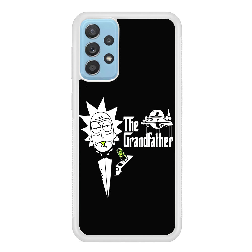 Rick The Grand Father Samsung Galaxy A52 Case-Phone Case-Rubber White (2D Case)-Altracase