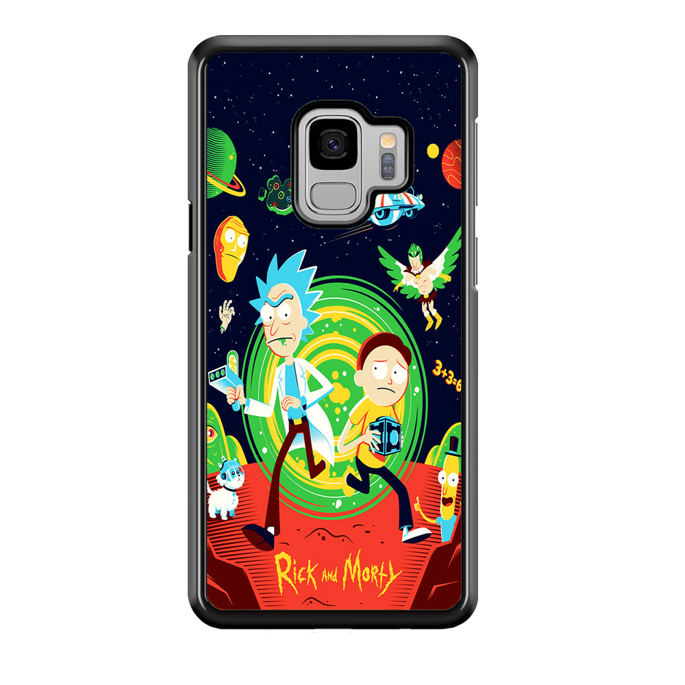 Rick and Morty Cartoon Poster Samsung Galaxy S9 Case-Phone Case-Tempered Glass Case-Altracase