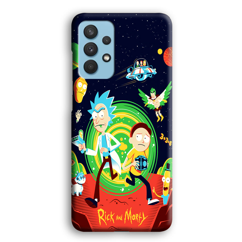 Rick and Morty Cartoon Poster Samsung Galaxy A32 Case-Phone Case-3D Case-Altracase