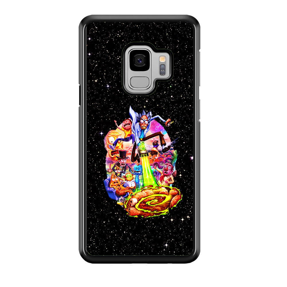 Rick and Morty Galaxy Starlight Samsung Galaxy S9 Case-Phone Case-Tempered Glass Case-Altracase