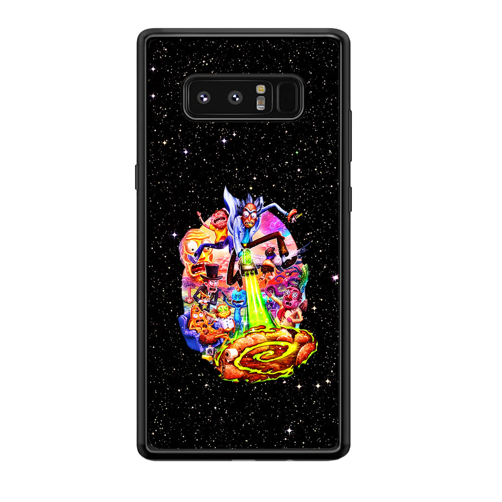 Rick and Morty Galaxy Starlight Samsung Galaxy Note 8 Case-Phone Case-Tempered Glass Case-Altracase