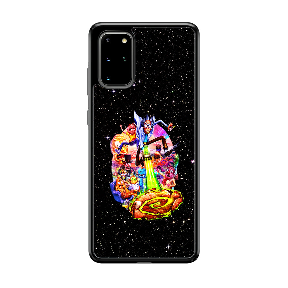 Rick and Morty Galaxy Starlight Samsung Galaxy S20 Plus Case-Phone Case-Tempered Glass Case-Altracase