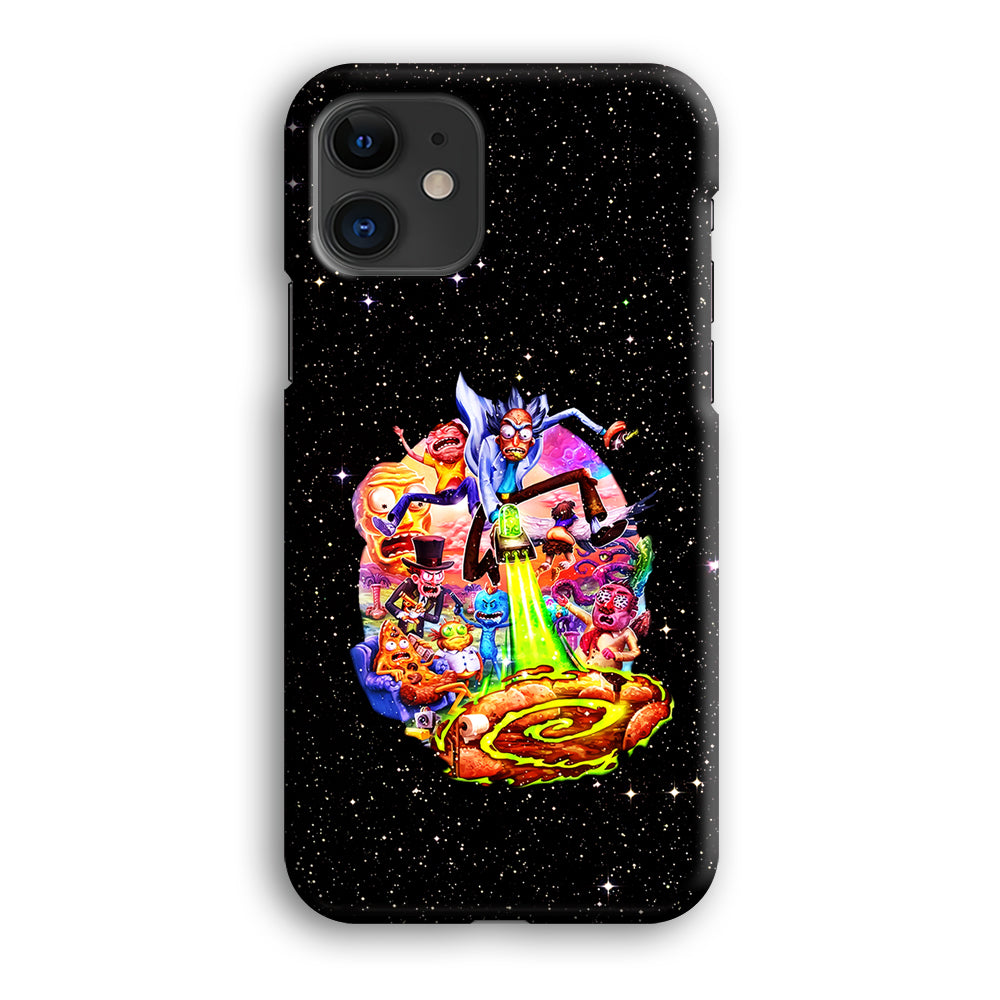 Rick and Morty Galaxy Starlight iPhone 12 Case-Phone Case-3D Case-Altracase