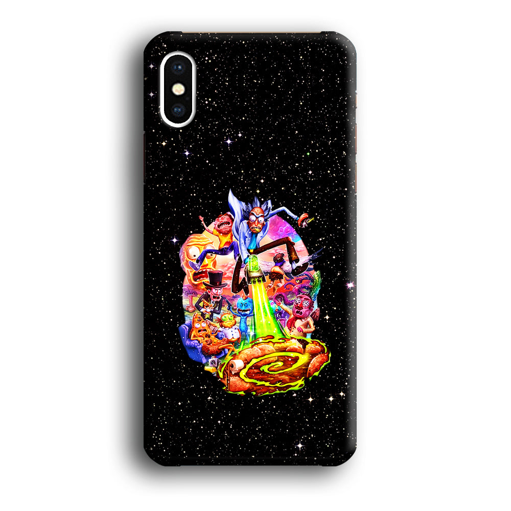 Rick and Morty Galaxy Starlight iPhone Xs Case-Phone Case-3D Case-Altracase