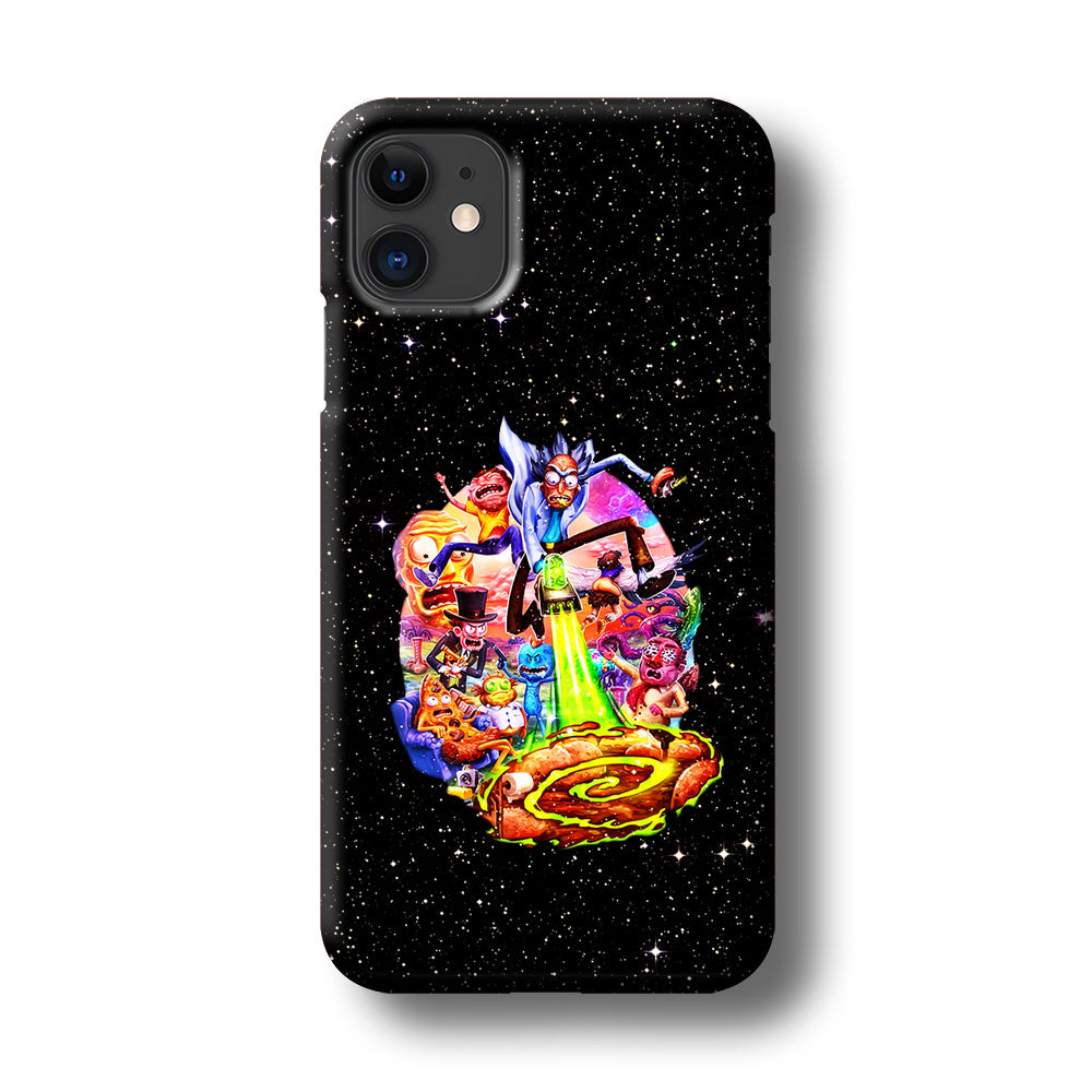 Rick and Morty Galaxy Starlight iPhone 11 Case-Phone Case-3D Case-Altracase