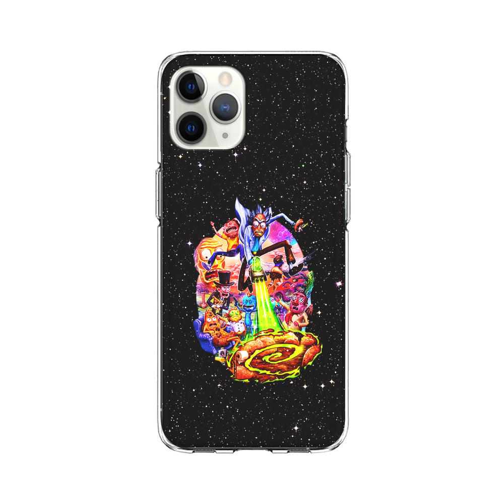 Rick and Morty Galaxy Starlight iPhone 11 Pro Max Case-Phone Case-Clear Soft Case-Altracase