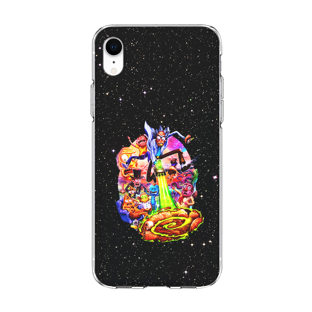 Rick and Morty Galaxy Starlight iPhone XR Case-Phone Case-Clear Soft Case-Altracase