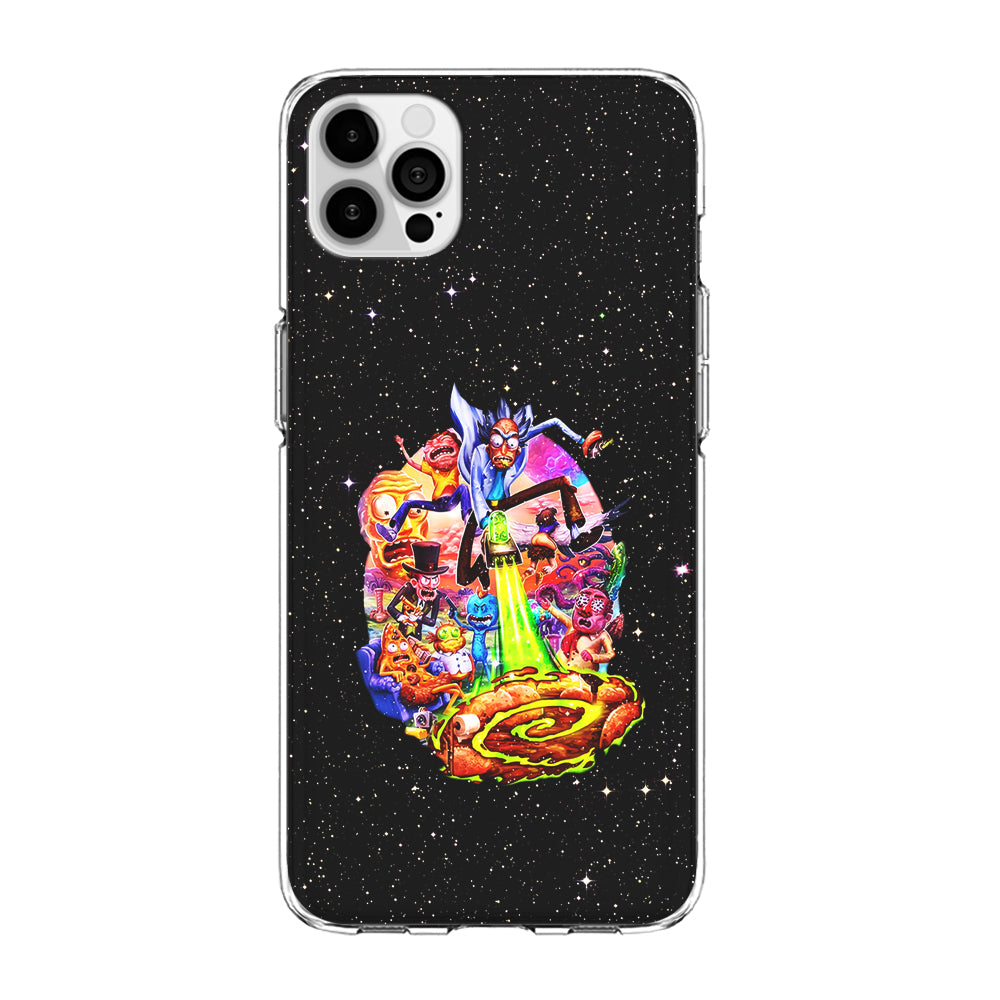 Rick and Morty Galaxy Starlight iPhone 14 Pro Case-Phone Case-Clear Soft Case-Altracase