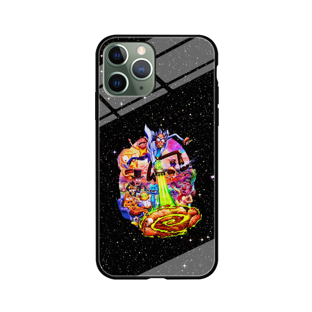 Rick and Morty Galaxy Starlight iPhone 11 Pro Max Case-Phone Case-Tempered Glass Case-Altracase