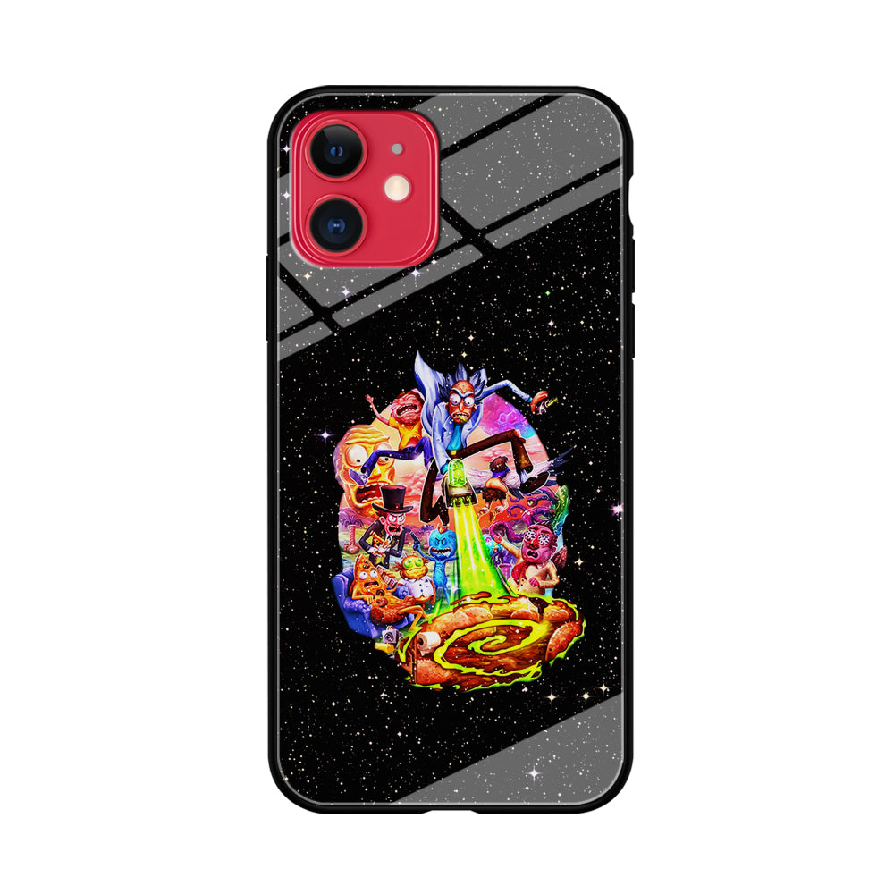 Rick and Morty Galaxy Starlight iPhone 11 Case-Phone Case-Tempered Glass Case-Altracase