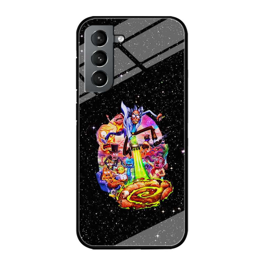 Rick and Morty Galaxy Starlight Samsung Galaxy S24 Case-Phone Case-Tempered Glass Case-Altracase