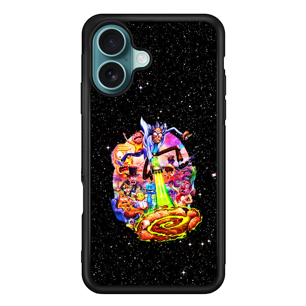 Rick and Morty Galaxy Starlight iPhone 16 Plus Case - Altracase