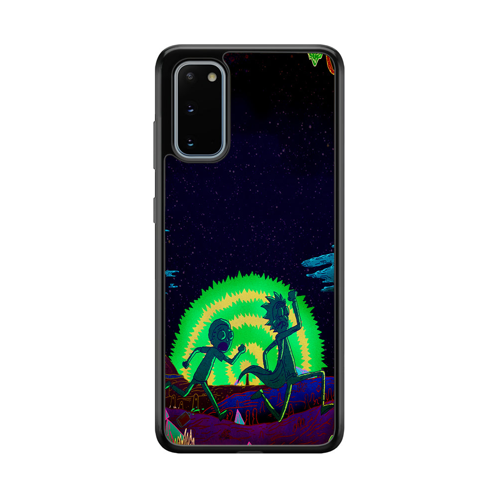 Rick and Morty Green Portal Samsung Galaxy S20 Case-Phone Case-Tempered Glass Case-Altracase