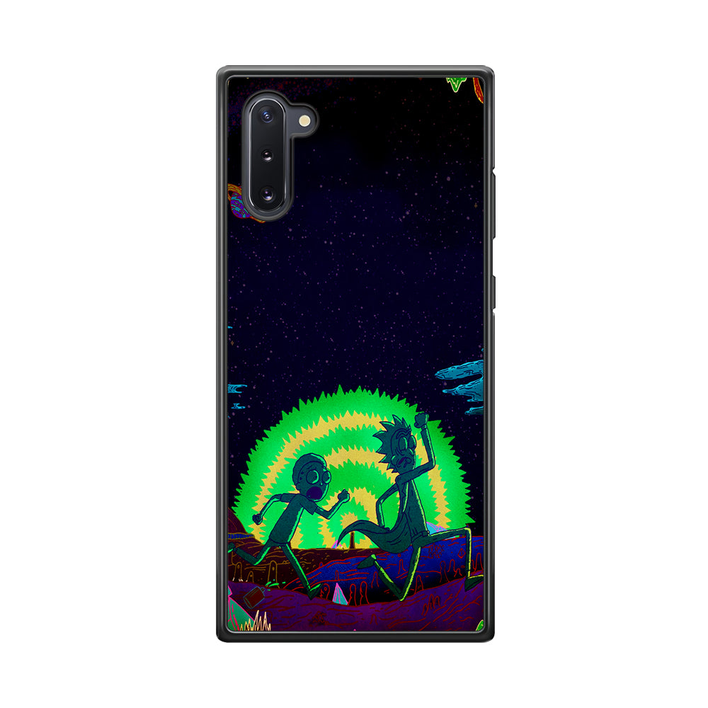 Rick and Morty Green Portal Samsung Galaxy Note 10 Case-Phone Case-Tempered Glass Case-Altracase