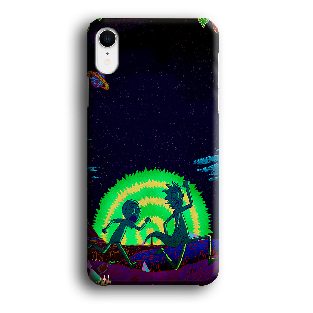 Rick and Morty Green Portal iPhone XR Case-Phone Case-3D Case-Altracase
