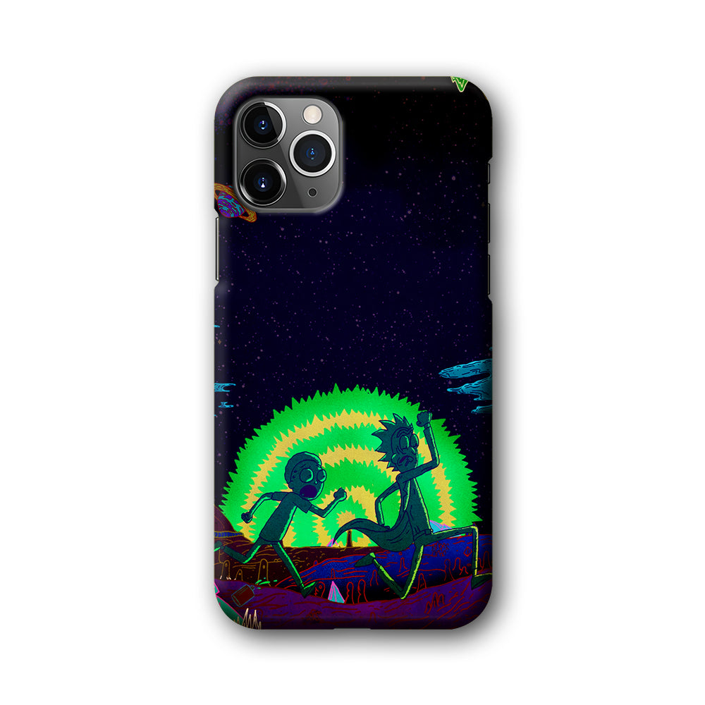Rick and Morty Green Portal iPhone 11 Pro Max Case-Phone Case-3D Case-Altracase