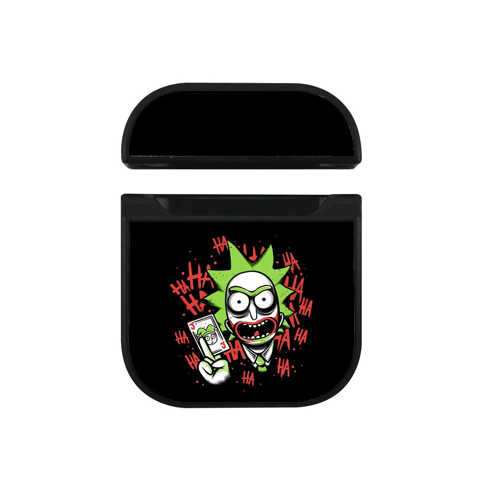 Rick and Morty Joker Laughs Apple AirPods Case-AirPod Case-Black-Altracase