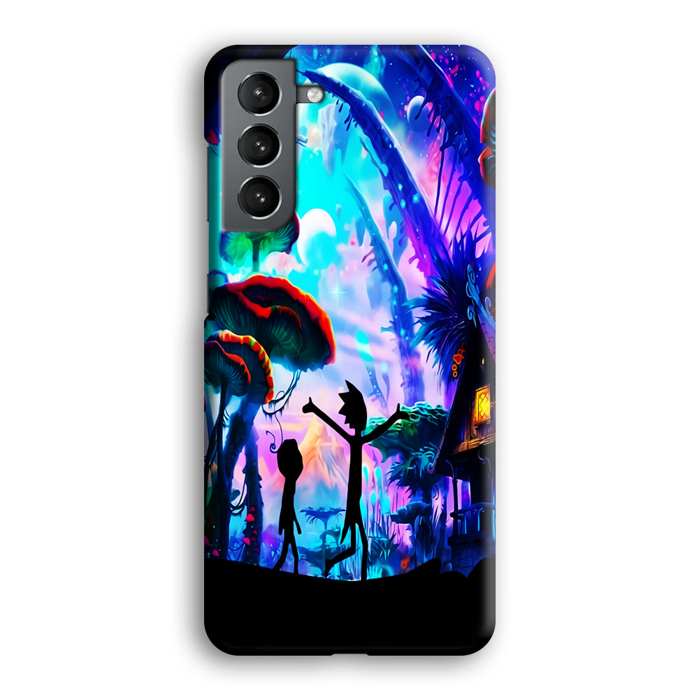 Rick and Morty Mushroom Forest Samsung Galaxy S23 Plus Case-Phone Case-3D Case-Altracase