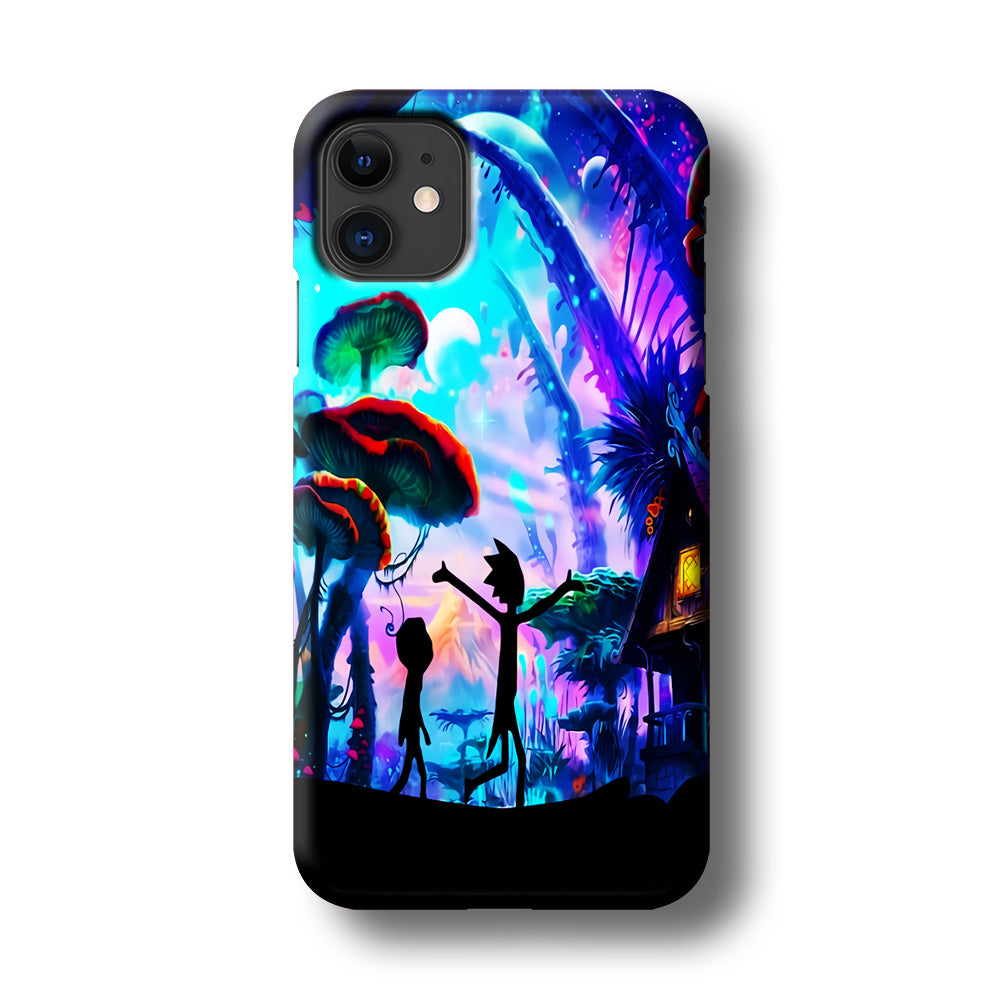Rick and Morty Mushroom Forest iPhone 11 Case-Phone Case-3D Case-Altracase