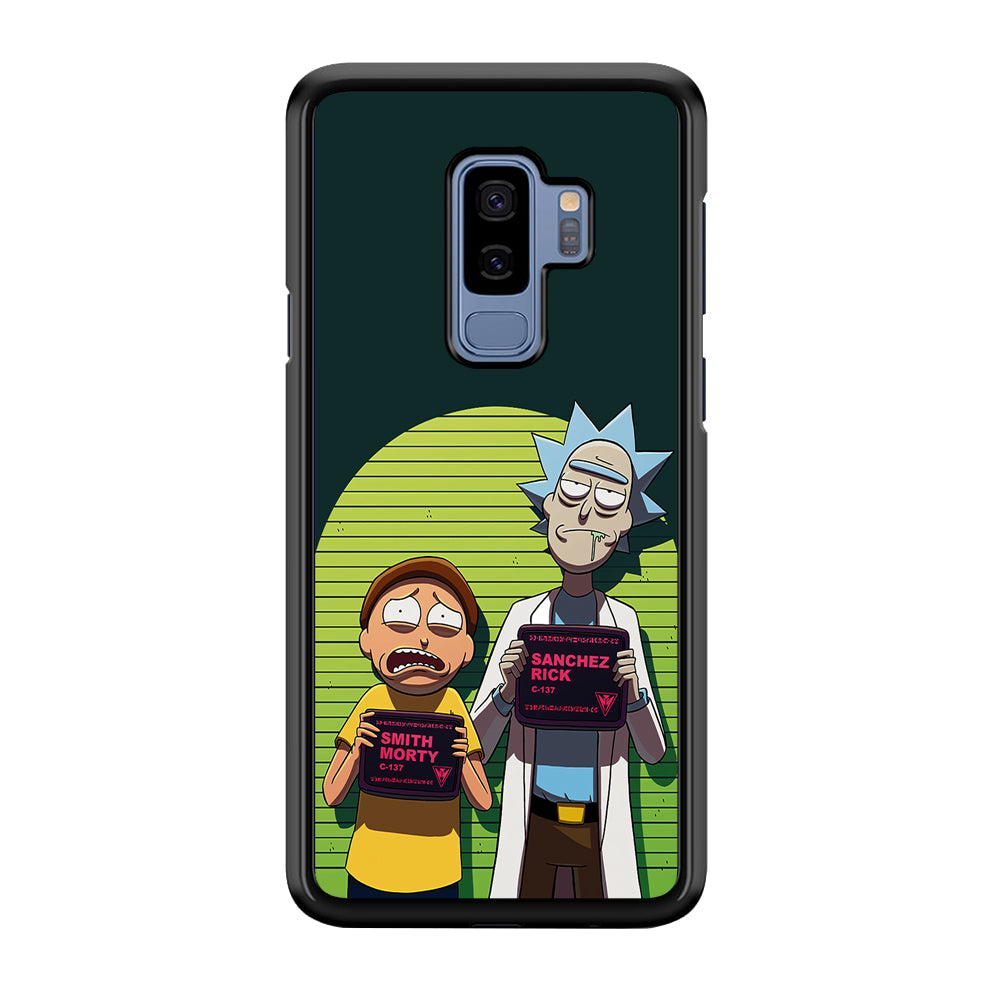 Rick and Morty Prisoner Samsung Galaxy S9 Plus Case-Phone Case-Rubber Black (2D Case)-Altracase