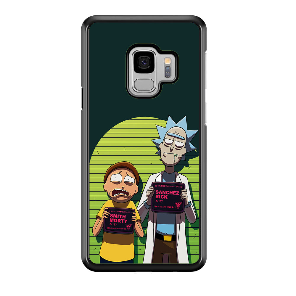 Rick and Morty Prisoner Samsung Galaxy S9 Case-Phone Case-Rubber Black (2D Case)-Altracase