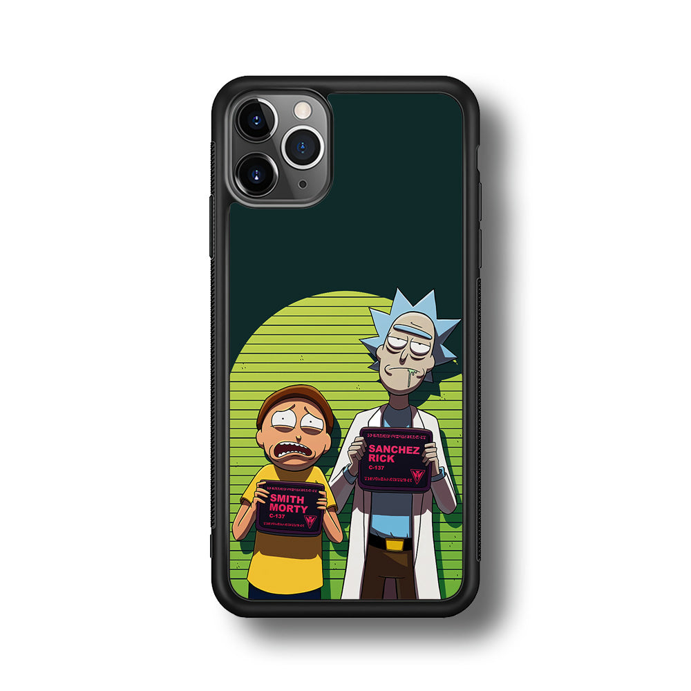 Rick and Morty Prisoner iPhone 11 Pro Max Case-Phone Case-Rubber Black (2D Case)-Altracase