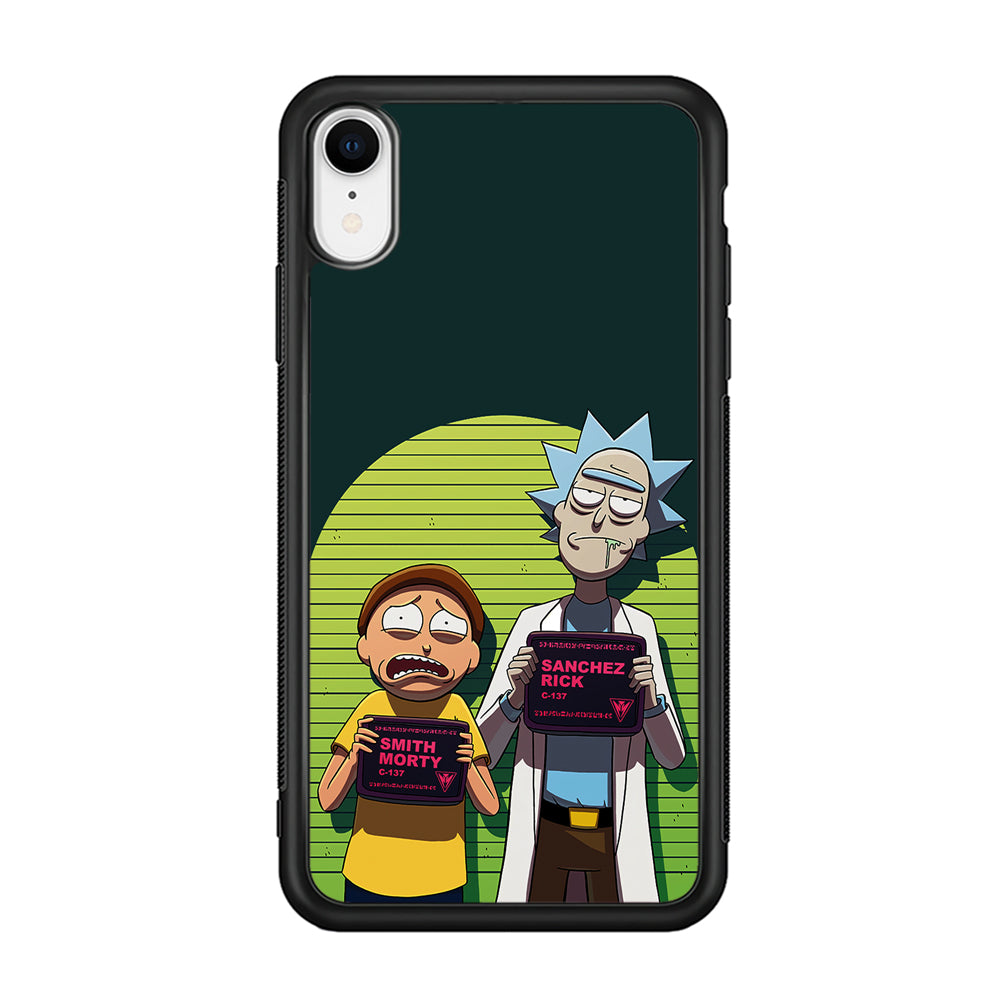 Rick and Morty Prisoner iPhone XR Case-Phone Case-Rubber Black (2D Case)-Altracase
