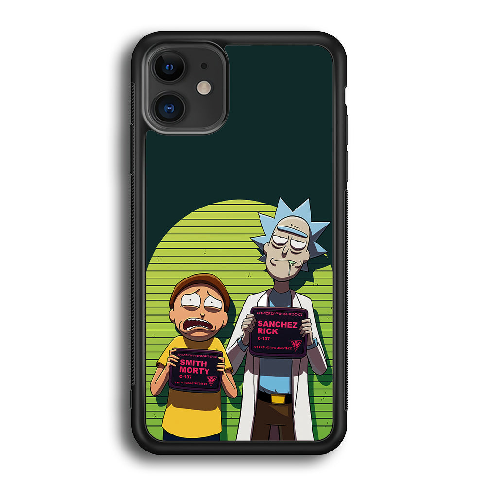 Rick and Morty Prisoner iPhone 12 Case-Phone Case-Rubber Black (2D Case)-Altracase