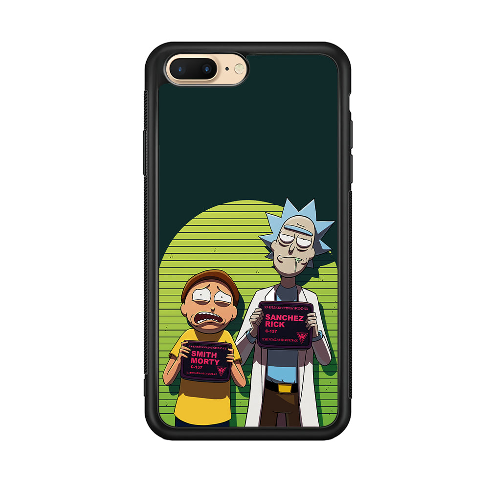 Rick and Morty Prisoner iPhone 8 Plus Case-Phone Case-Rubber Black (2D Case)-Altracase
