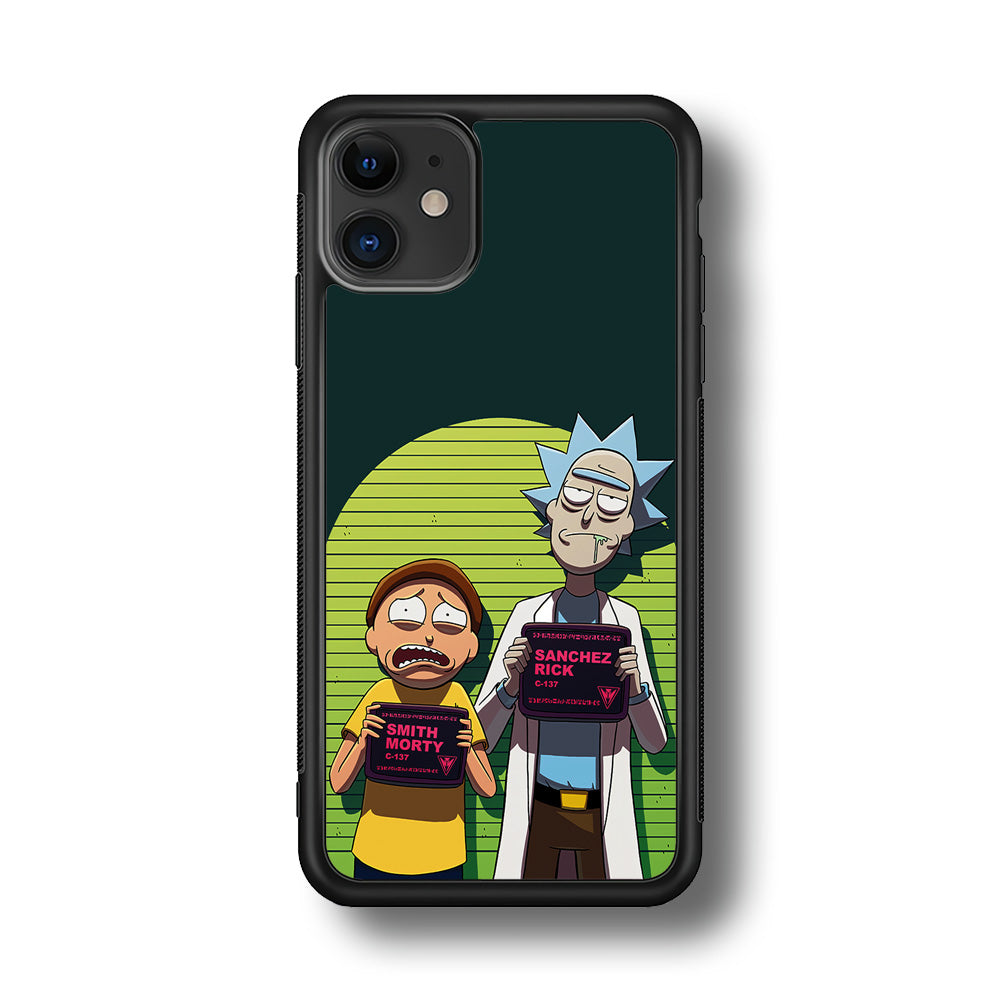 Rick and Morty Prisoner iPhone 11 Case-Phone Case-Rubber Black (2D Case)-Altracase