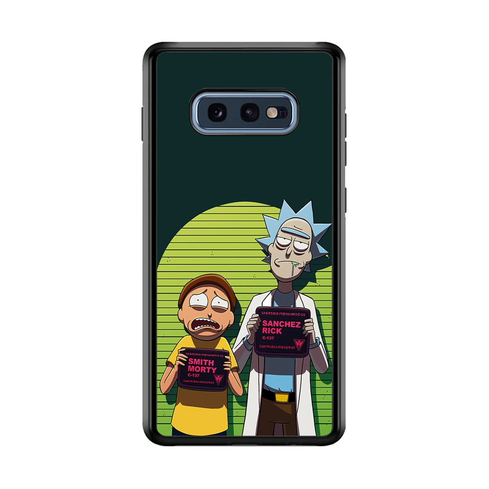 Rick and Morty Prisoner Samsung Galaxy S10E Case-Phone Case-Rubber Black (2D Case)-Altracase