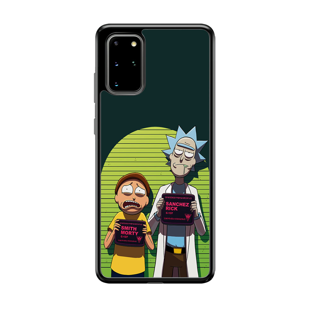 Rick and Morty Prisoner Samsung Galaxy S20 Plus Case-Phone Case-Rubber Black (2D Case)-Altracase
