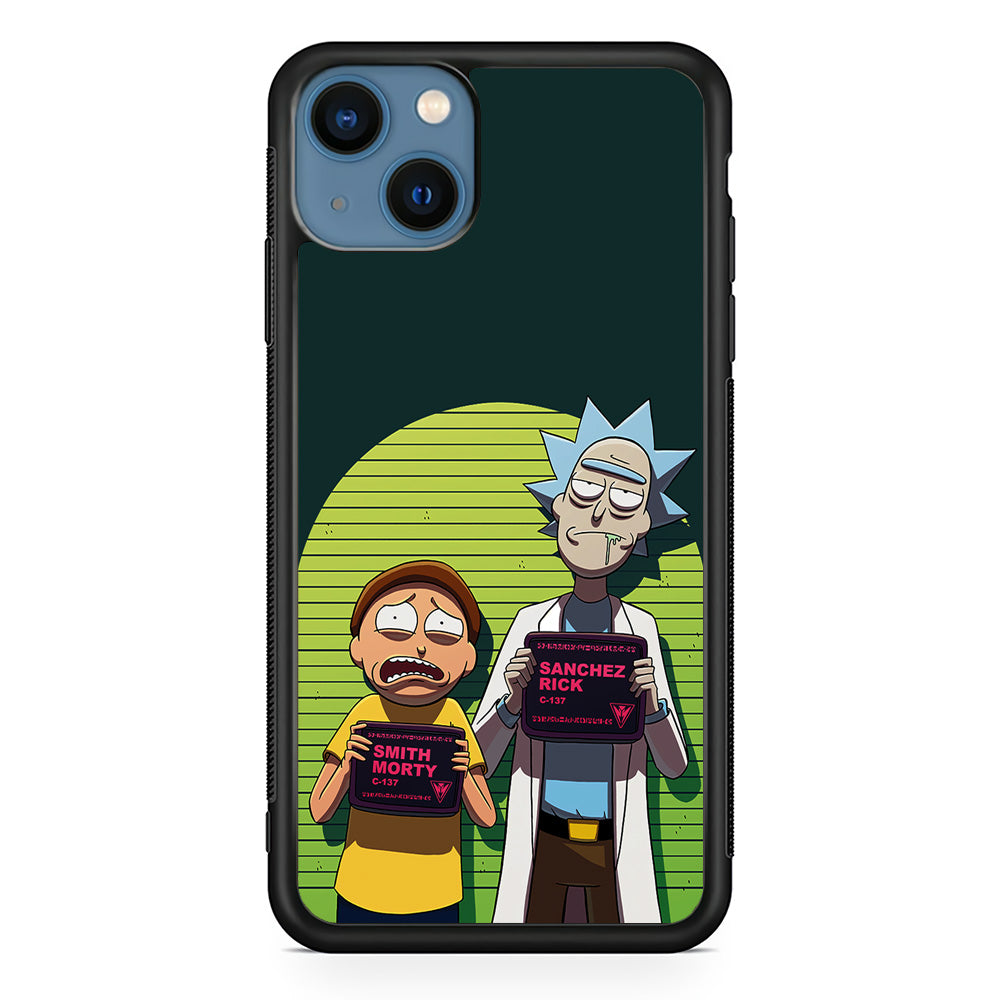 Rick and Morty Prisoner iPhone 13 Mini Case-Phone Case-Rubber Black (2D Case)-Altracase