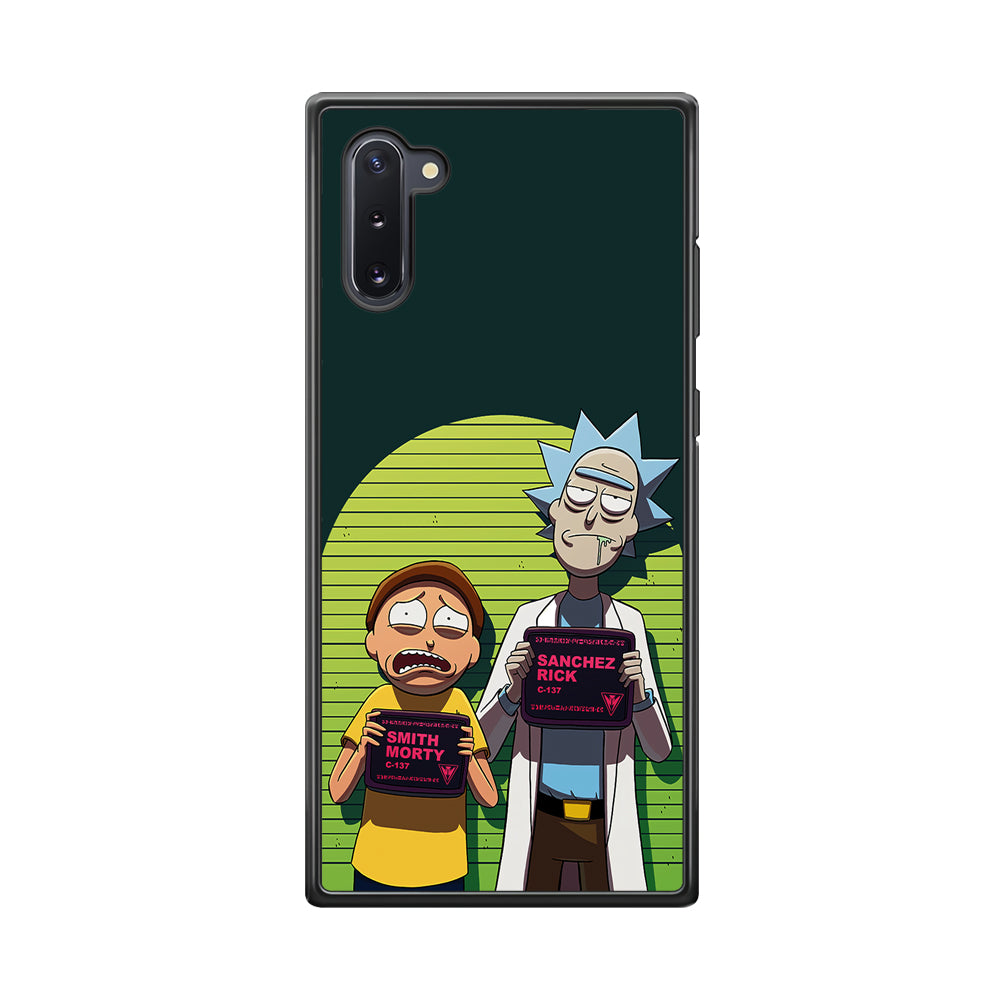 Rick and Morty Prisoner Samsung Galaxy Note 10 Case-Phone Case-Rubber Black (2D Case)-Altracase