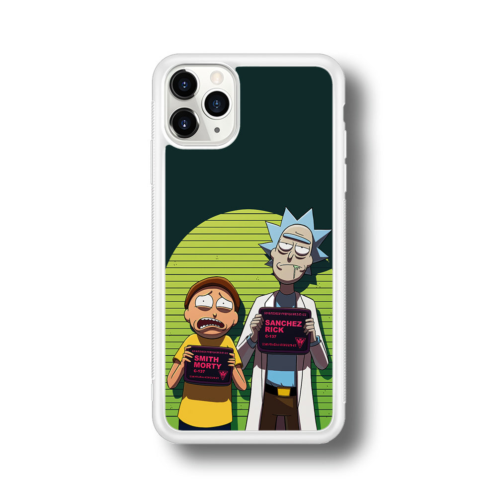 Rick and Morty Prisoner iPhone 11 Pro Max Case-Phone Case-Rubber White (2D Case)-Altracase