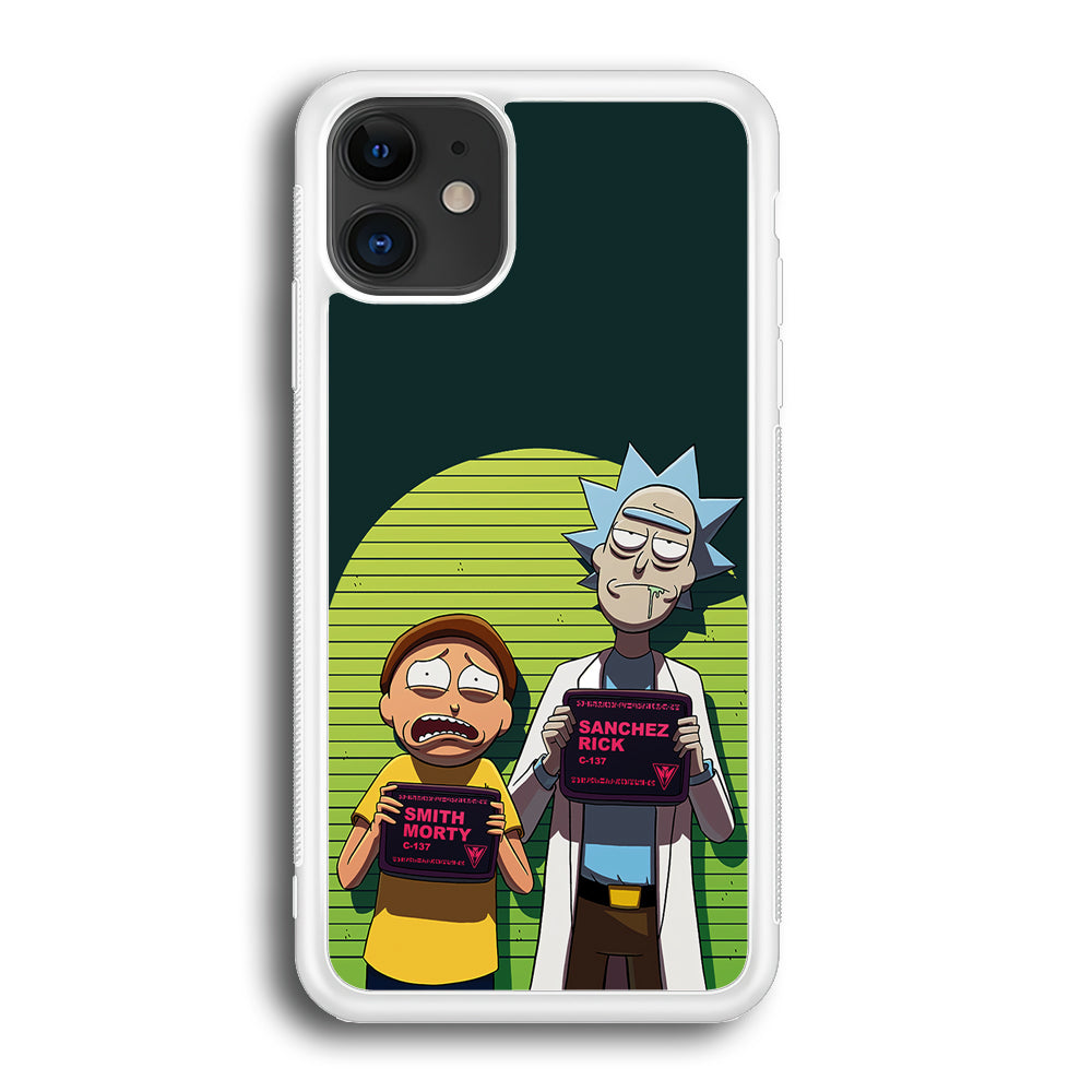 Rick and Morty Prisoner iPhone 12 Case-Phone Case-Rubber White (2D Case)-Altracase