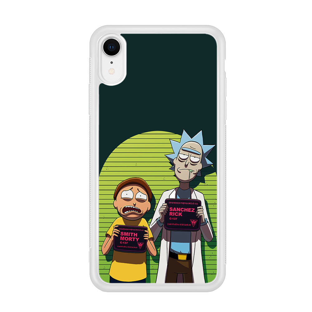 Rick and Morty Prisoner iPhone XR Case-Phone Case-Rubber White (2D Case)-Altracase
